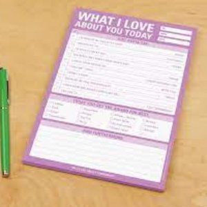 Knock Knock What I Love About You Today Checklist